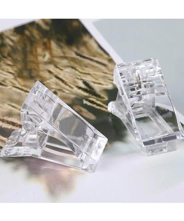 LOUIKAY Nail Tool Clips - 12 pcs Transparent Nail Tips Clips for Polygel Nail Extension (3.5 cm x 2.8 cm) - Best for Nail Art & Manicure - Buy Online on GoSupps.com
