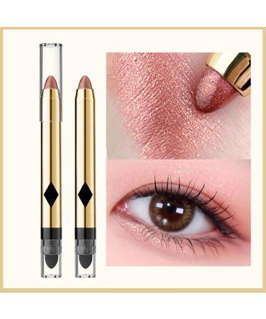 2-in-1 Pearlescent Eyeshadow Makeup | Double-Ended Pearlescent Cream Eye Shadow Pencil | Highlighter Makeup Stick Eye Shadow Stick Fine Eyeliner 05# - Buy Online on GoSupps.com