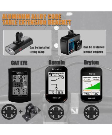 Aluminum Alloy Bicycle Computer Bracket | Out Front for Wahoo Garmin Bryton & Action Cameras - Wenbones - Buy Online on GoSupps.com