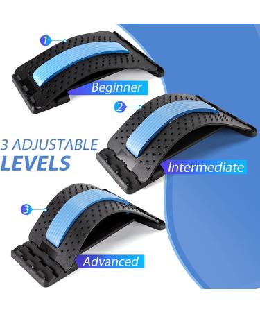 CHFSD Back Stretcher - Multi-Level Lumbar Support Device with Massager for Pain Relief - Buy Online on GoSupps.com