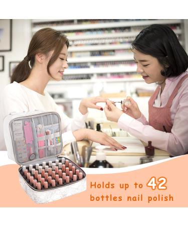 KGMCARE Double-Layers Nail Polish Organizers and Storage White - Buy Online on GoSupps.com