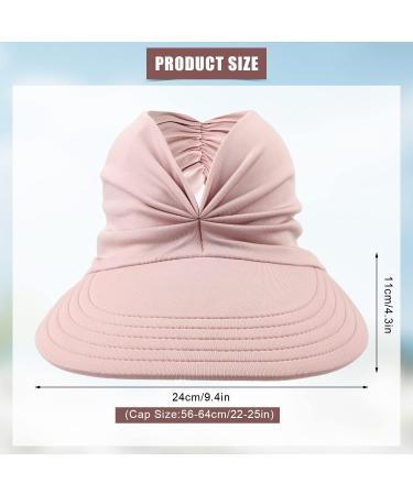 Foldable Pink Sun Visor Cap for Women | Summer Outdoor Sports & Beach Protection - Buy Online on GoSupps.com