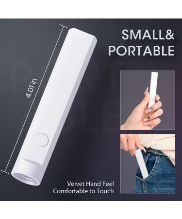 Mini UV Nail Lamp - Portable 3W LED Nail Dryer for Gel Polish - Handheld Curing Light for Home DIY Manicure (White - Buy Online on GoSupps.com