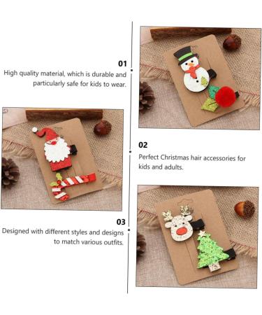 ABOOFAN 8 Sets Christmas Suit Hairpin Christmas Hair Grips Hairpin for Xmas Santa Hair Clips Elk Santa Hair Barrettes Xmas Hair Women s Suits Christmas Hair Clip Cloth Bobby Child Antlers - Buy Online on GoSupps.com