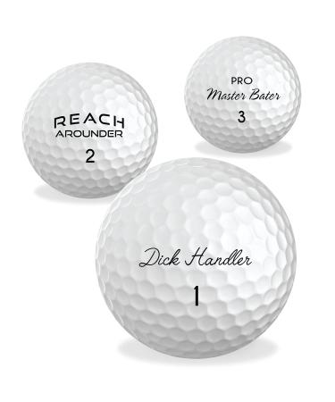 Novelty Golf Ball 3 Pack - Fun Gifts for Golfers-Bachelor Party - Groomsman - White Elephant Stocking Stuffer Gifts for Him