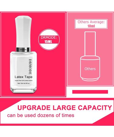 Dr. MODE 30ML Liquid Latex for Nails - Fast Drying Cuticle Protector Peel Off Barrier with Bonus Tweezers - Pink Nail Art Set - Buy Online on GoSupps.com