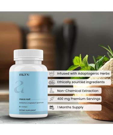 mars by GHC Maca Root Caps (Ginseng): Powered with Magnesium & Berberine - 60 Capsules | Overall Well Being | Good Health Company - Pack of 3 - Buy Online on GoSupps.com