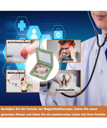 Yinox 10 Copper Magnetic Bracelets for Arthritis Relief - Adjustable Unisex Design with 3500 Gauss for Migraine Relief - Buy Online on GoSupps.com