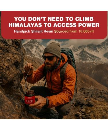 HANDPICK 400 mg Ultra Concentrated Pure Himalayan Shilajit Resin | 75% Fulvic Acid 85+ Minerals | Feel Masculinity High Potency Strength & Stamina I Lab Tested for Purity I 50 gm (125 Servings) Shilajit Resin 50gm - Buy Online on GoSupps.com