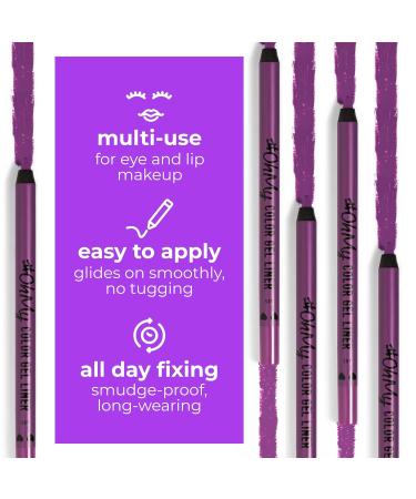 Lamel Oh My Color Gel Eye Liner - Vibrant Violet | Long-Lasting, Waterproof, High Pigmented - Buy Online on GoSupps.com