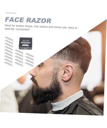 FRCOLOR 400 Pcs Razor Blade Face Razor - Stainless Steel Manual Shaving Cutter for Barbershop & Home Use - Buy Online on GoSupps.com