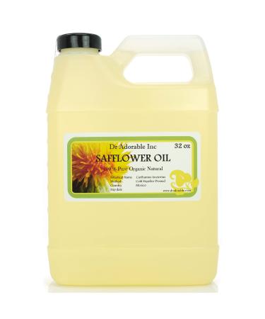 Dr Adorbale - 32 oz - Safflower Oil - 100% Pure Natural High Oleic Organic Cold Pressed