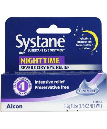 Systane Nighttime Lubricant Eye Ointment 2 Pack - Preservative-Free Relief for Dry Eyes | International Shipping Available - Buy Online on GoSupps.com