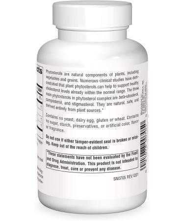 Source Naturals Phytosterol Complex - Beta-Sitosterol 113mg | 180 Tablets for Heart Health - Buy Online on GoSupps.com