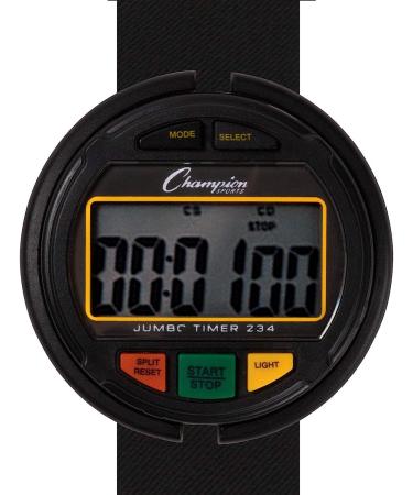 Champion Sports Jumbo Display Watch in Dark Gray - High Visibility Timepiece - Buy Online on GoSupps.com