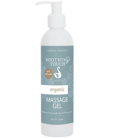 Soothing Touch Massage Gel Organic Unscented 8 Ounce