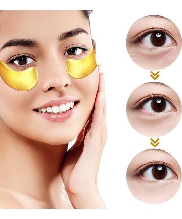 30 x Premium Crystal Collagen Gold Powder Eye Masks Face Pad Anti Ageing Wrinkle HQ Masks - Buy Online on GoSupps.com