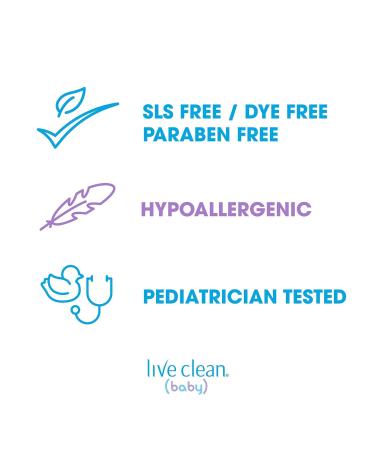 Live Clean Baby Soothing Oatmeal Relief Tearless Wash - 10 oz | Gentle Cleansing for Sensitive Skin | International Shipping Available - Buy Online on GoSupps.com