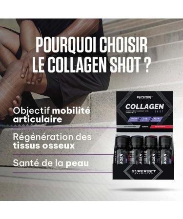 Superset Nutrition | Collagen Shot (12x60ml) | Collagen | Contribute to the well-being of your joints! -Wild strawberry - Buy Online on GoSupps.com