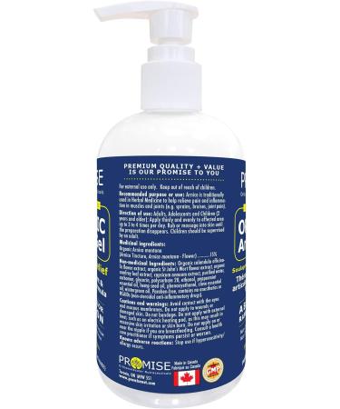 Promise Organic Arnica Gel 340ml (12oz) Instant Soothing Muscle & Joint Pain Relief Reduces Inflammation Arthritis Swelling Joint Pain Topical Organic Arnica Montana Made in Canada 340 ml (Pack of 1) - Buy Online on GoSupps.com