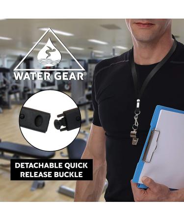 Water Gear Pull-Away Lanyard | Strong & Durable for Keys and Whistles | Water Lifeguards' Essential Accessory | Black Red - Buy Online on GoSupps.com