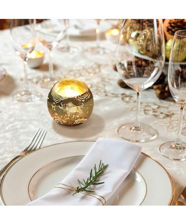 Aovila Bull Gifts for Women | Zodiac Tea Light Holder & Crystal Candlestick Set | Perfect Astrology Birthday Present for Moms & Friends - Buy Online on GoSupps.com