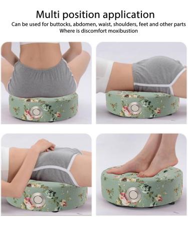 Buy Home Moxa Board with Adjustable Temperature & 360 Rotation - Large Moxibustion Cushions for Meditation (Floral Green) - International Shipping Available - Buy Online on GoSupps.com