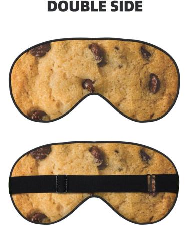 BREAUX Chocolate Cookie Print Sleeping Eye Mask | Double Sided Blackout Travel Mask for Better Sleep - Buy Online on GoSupps.com