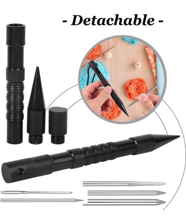 Muye 7 Pack Marlin Spike Paracord Stitching Kit | Lacing Needles & Smoothing Tool | Ideal for Leather Weaving & Paracord Bracelet | Storage Case Included - Buy Online on GoSupps.com