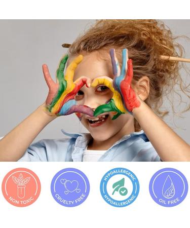 Mysense Red White Blue Face Body Paint Stick | USA Flag Patriotic Makeup | 4th of July Accessories | Water-Based Temporary Hair Color & Halloween SFX | 0.5oz - Buy Online on GoSupps.com