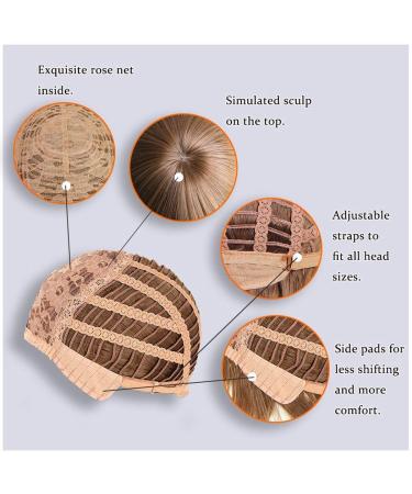 Short Afro Girls Cosplay Mushroom Wig with Bangs - Brown Bob Wig for Black Women - Buy Online on GoSupps.com