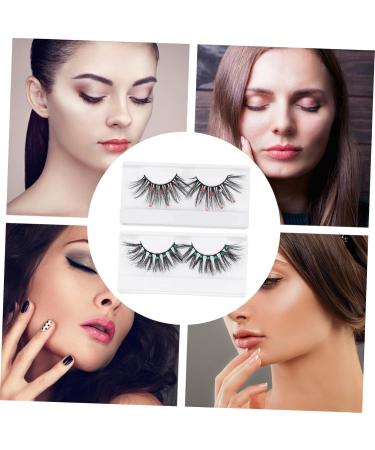 SEWOART 2 Pairs Fake Eyelashes False Eyelashes Makeup Eyelash Thick Volume Eyelash Women False Eyelash Eyelashes Extension Supplies Makeup Lashes Sequin Eyelash Fake Lashes Dense Eyelashes - Buy Online on GoSupps.com