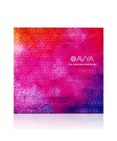 Avya Skincare Discovery Starter Set | Anti-Aging | Gentle Cleanser (15ml) + Anti-Aging Power Serum (10ml) + Eye Bright Cream (5ml) + Night Moisturizer (10ml)