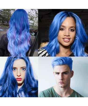 Blue Hair Coloring Wax 4.23oz | Temporary Hair Clay Pomade | Natural Dye Material for Cosplay & Halloween Parties - Buy Online on GoSupps.com