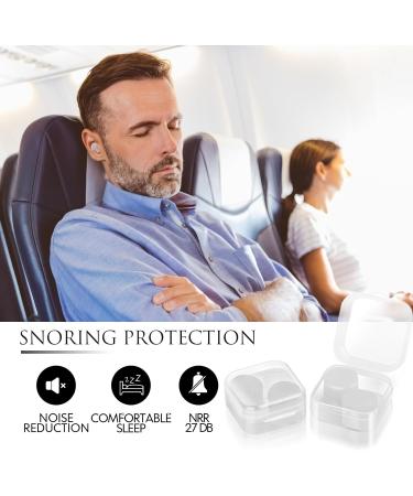 8 Pairs Silicone Ear Plugs for Sleeping - Reusable Waterproof Moldable SNR 27dB Noise Cancelling Premium EarPlugs - Ideal for Sleeping, Shooting, Airplanes, Concerts, Mowing, Studying, Swimming - White - Buy Online on GoSupps.com