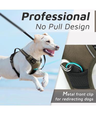 Eagloo Large Dog Harness for Training | Adjustable Anti-Pull Harness with Reflex Strips | Chest Harness for Labrador & Large Breeds | Brown XL (1 Pack) - Buy Online on GoSupps.com