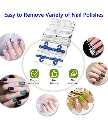 Gel Polish Remover Wipes 200PCS - Nail Cleaner Pads for Acrylic & Gel Nails | Nail Soak Off Wraps for Salon & Home Use - Buy Online on GoSupps.com