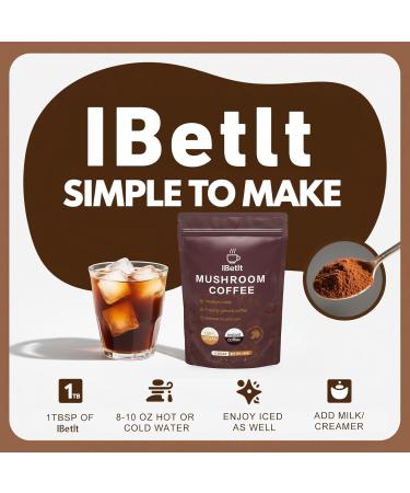 Organic Mushroom Coffee with 6 Adaptogenic Mushrooms(Cordyceps Reish King Trumpet Shitake Turkey Tail Lions Mane)-Enhanced Energy Focus & Immunity 30 Servings coffee A 6.5 Ounce (Pack of 1) - Buy Online on GoSupps.com