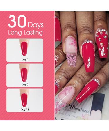 Rosalind Poly Nail Gel | 60ml Acrylic Nail Extension Glue - UV/LED Polish for Manicure Repair - Red Red - Buy Online on GoSupps.com