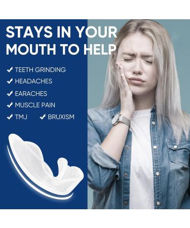 Teeth Grinding Night Guard 4PCS Set - Adults Gum Shield for Sleeping and Retainers - 2 Sizes - Buy Online on GoSupps.com