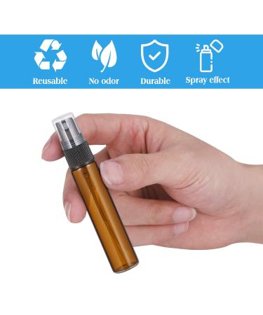 10Pcs Mini Amber Glass Spray Bottles 10ml | Fine Mist Perfume & Essential Oil Sprayers for Travel & Cleaning | International Shipping Available - Buy Online on GoSupps.com