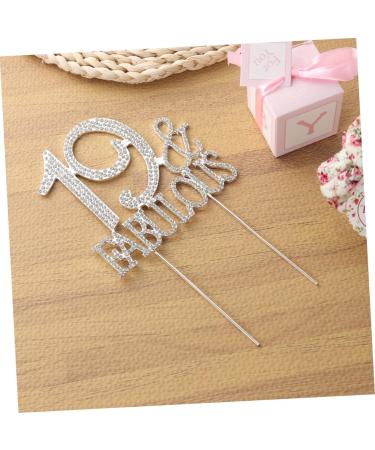 ibasenice 3pcs 19 Crystal Headpiece Pearl Headpiece Crystals Decor Birthday Cake Pick Food Decor Topper Appetizer Picks Rhinestone Cake Picks Food Decoration Supplies Cake Topper Cocktail - Buy Online on GoSupps.com