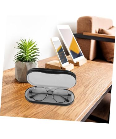 Solustre Double-Layer Glasses Case Set with Mirror & Tweezers - Contact Lens Container for Men & Women - PU Design - International Shipping Available - Buy Online on GoSupps.com