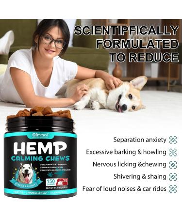 Bieyoc Calming Chews for Dogs - 150 Duck Chews for Anxiety, Barking, Stress Relief & Hyperactivity - Buy Online on GoSupps.com