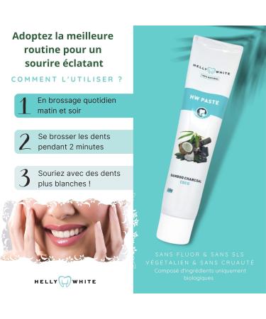 Dentifrice Professionnel Blanchissant Naturel Charbon Actif Huile de Coco Menthe Pack 2 sans Fluor Dents Blanches Sp cial Gencives Sensibles - Buy Online on GoSupps.com