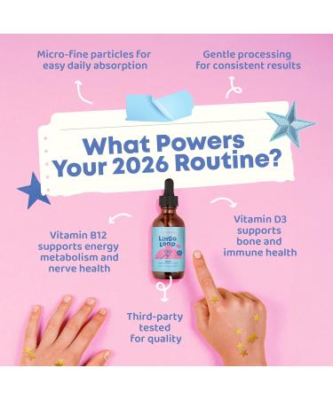 JoySpring LingoLeap Liquid Kids Formula with Zeolite Clinoptilolite Methylated B12 & Vitamin D3 | Gentle Daily Support for Kids Wellness | Ages 3+ | (1fl oz) 30 Servings - Buy Online on GoSupps.com