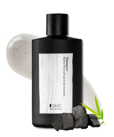 Bamboo Charcoal Scalp & Hair Treatment Shampoo | Anti-Hair Loss Shampoo with Niacinamide Caffeine Sulfate-Free Paraben Free | Hair Growth Shampoo for Thinning Hair