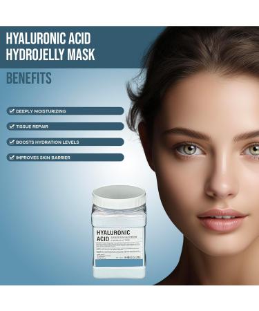 Hyaluronic Acid Jelly Mask - Professional Hydro Glo Peel-Off Mask for Hydration Soothing Skin & Glowing Skin Suitable for All Skin Types Vajafacial Jelly Mask | 12 Applications (30 Fl Oz) - Buy Online on GoSupps.com