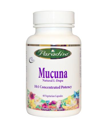 Paradise Herbs Mucuna 60 Vegetarian Capsules