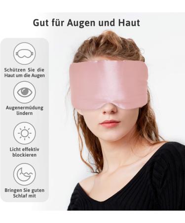 ATREEEBAG 100% Silk Sleeping Mask for Couples - Adjustable Night Eye Mask for Travel & Home - Skin-Friendly Large Wide Plum - Buy Online on GoSupps.com